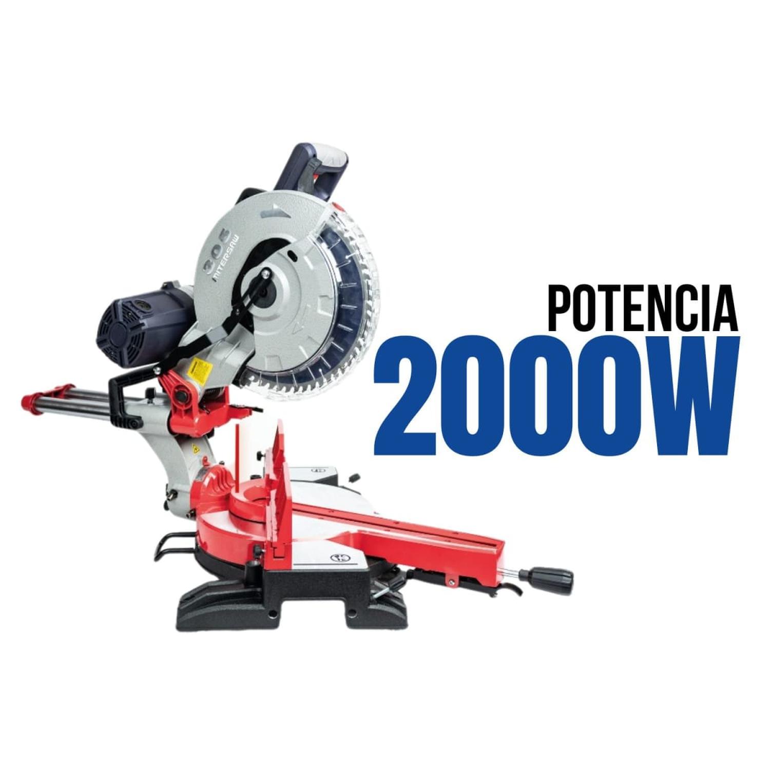 SIERRA INGLETADORA 2000W + SIERRA CALADORA + SOPLADORA Y ASPIRADORA MAKUTE - 4