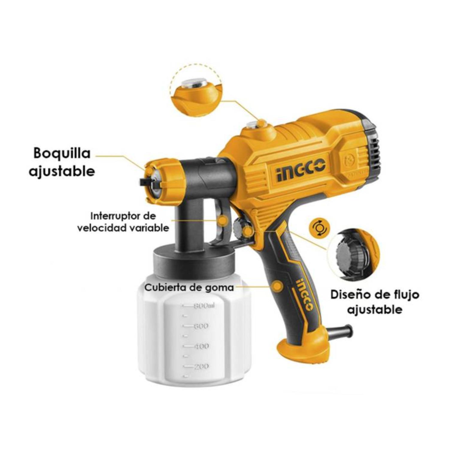 TALADRO 12V + PISTOLA PARA PINTAR 450W INGCO - 8