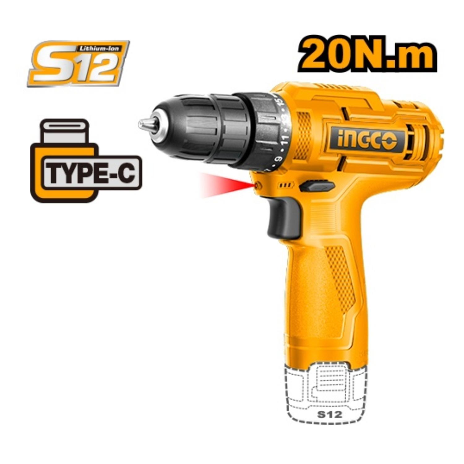 TALADRO 12V + PISTOLA PARA PINTAR 450W INGCO - 9