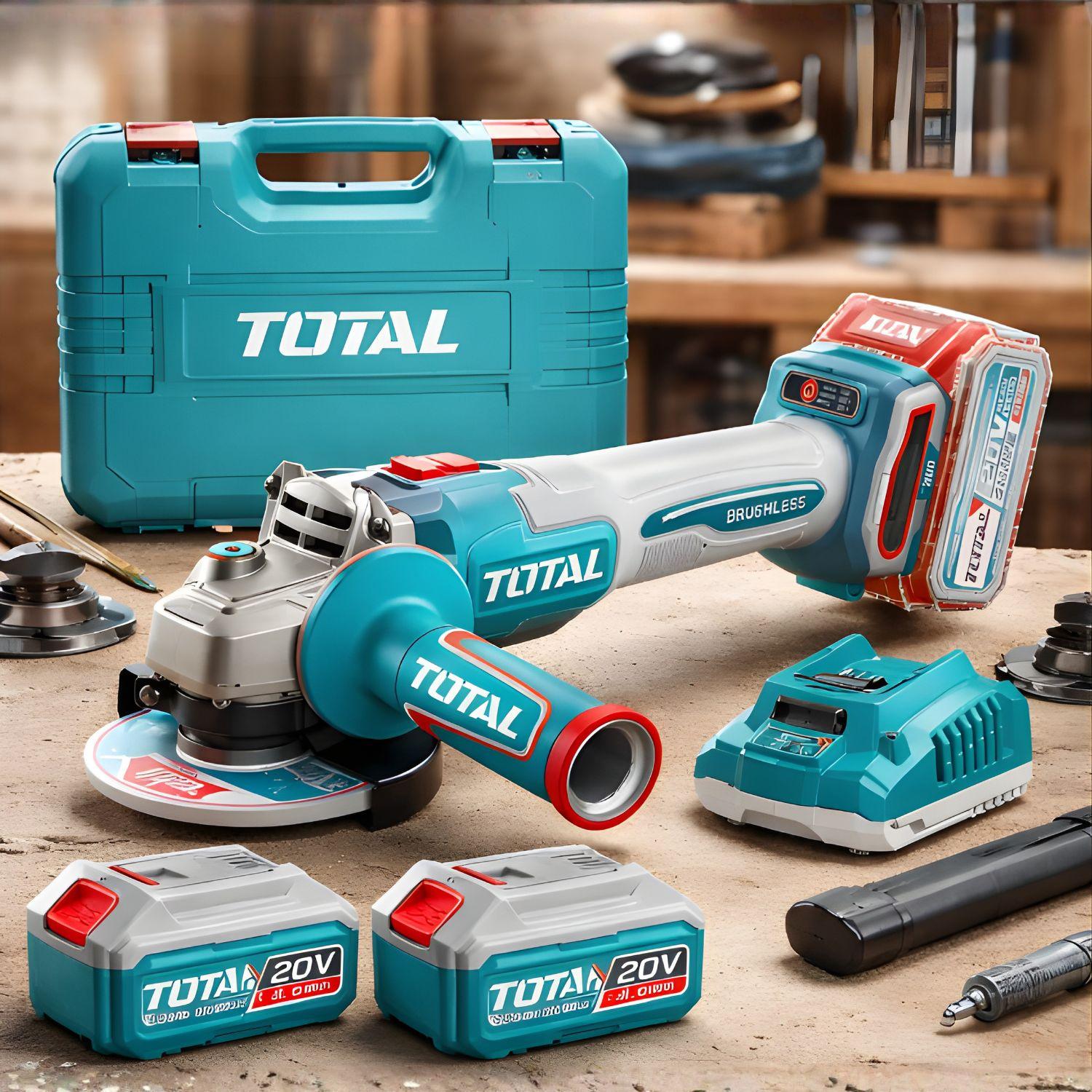 AMOLADORA 4 1/2' 900W + 2 BATERÍAS 4AH Y CARGADOR TOTAL - 2