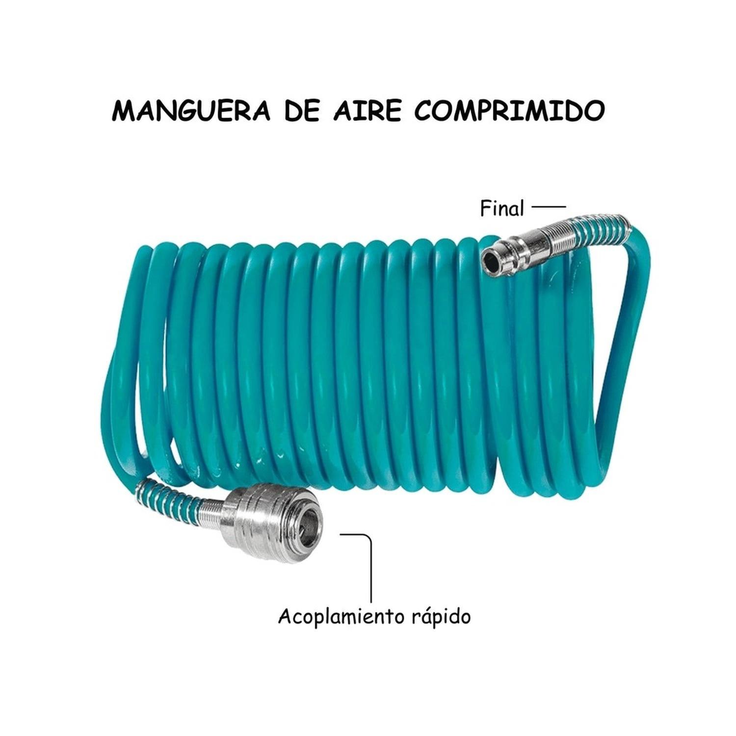 COMPRESORA SILENCIOSA 25 LITROS REDBO + 5 HERRAMIENTAS NEUMATICAS - 8