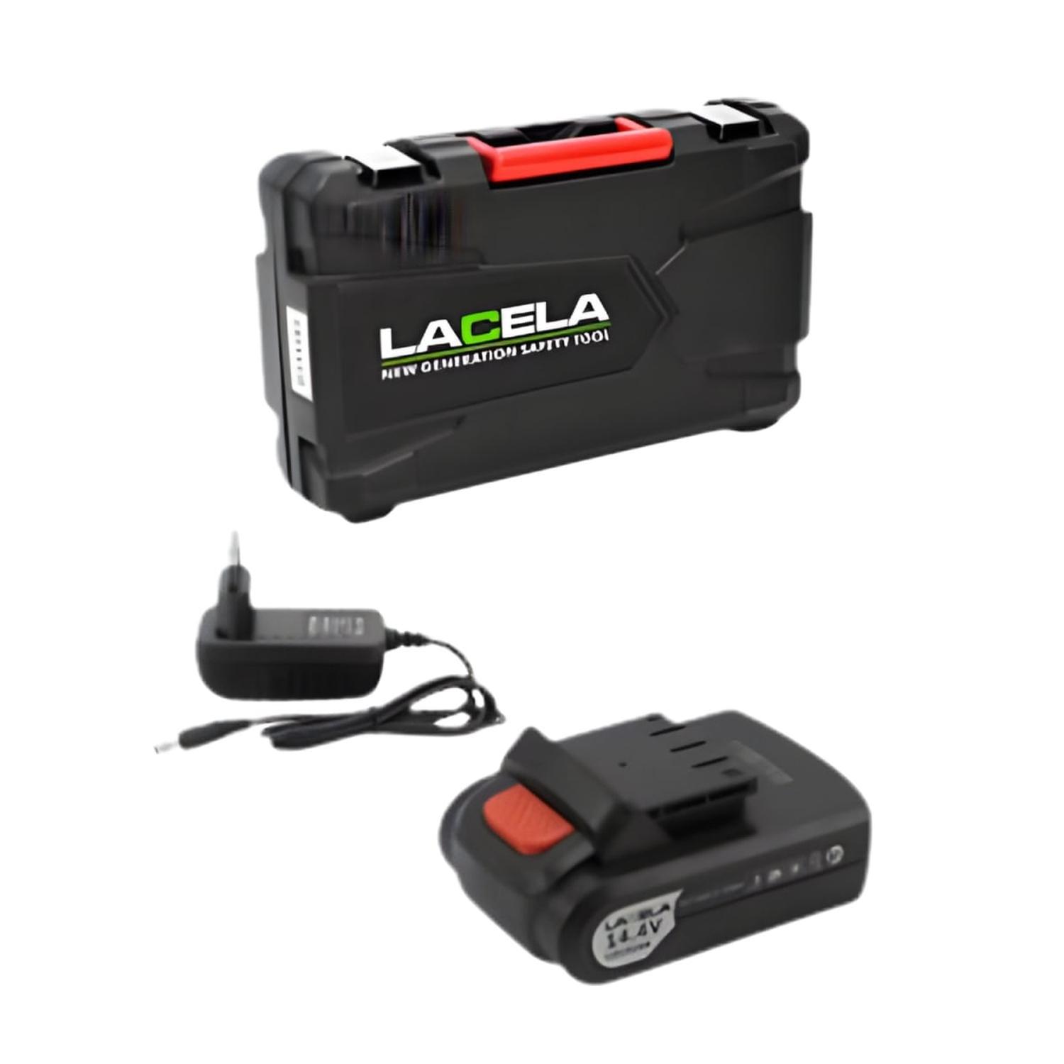 TALADRO INALAMBRICO 14V LI-ION 40NM CON MALETA LACELA - 5