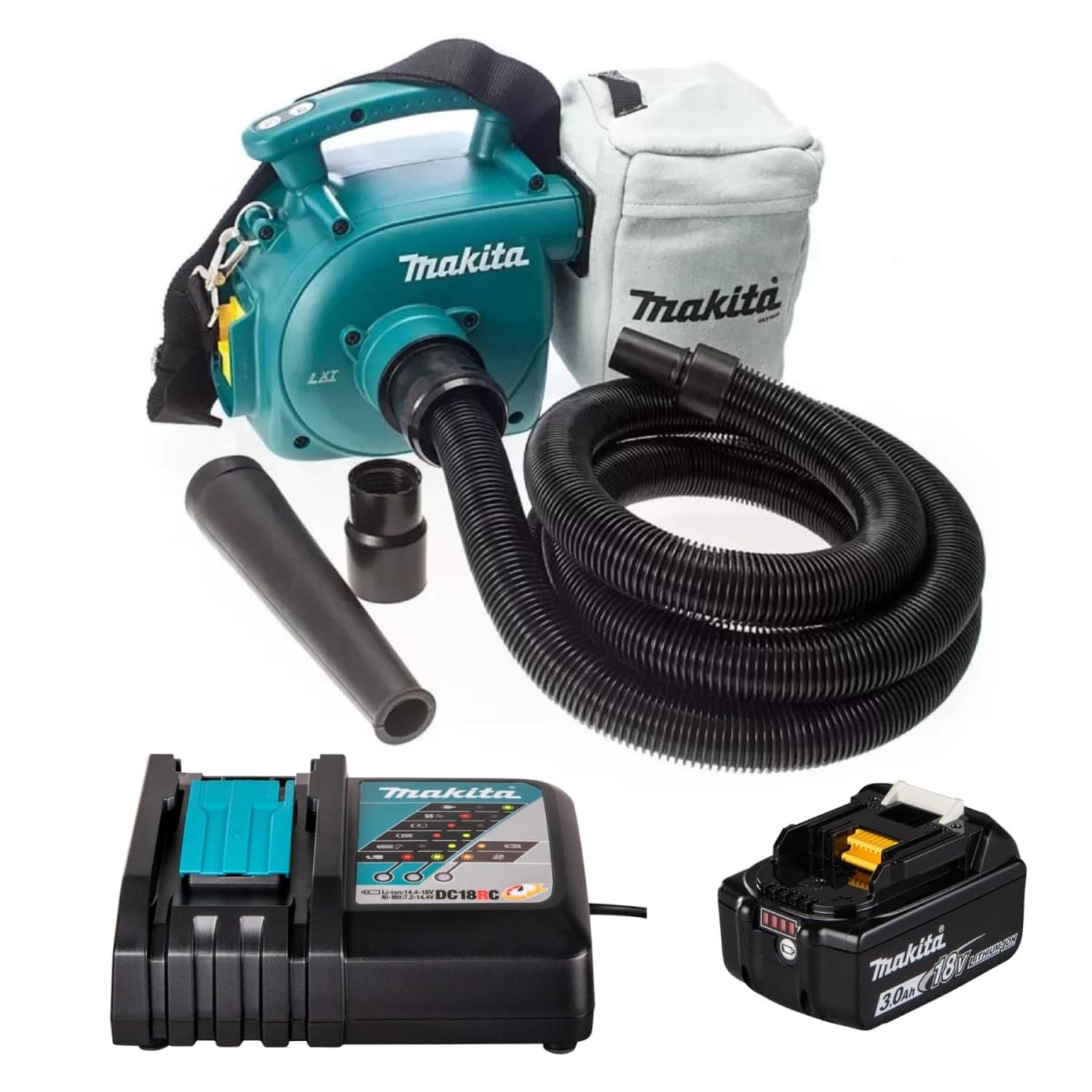 ASPIRADORA SOPLADORA 18V LXT + BATERIA 3AH MAKITA - 1