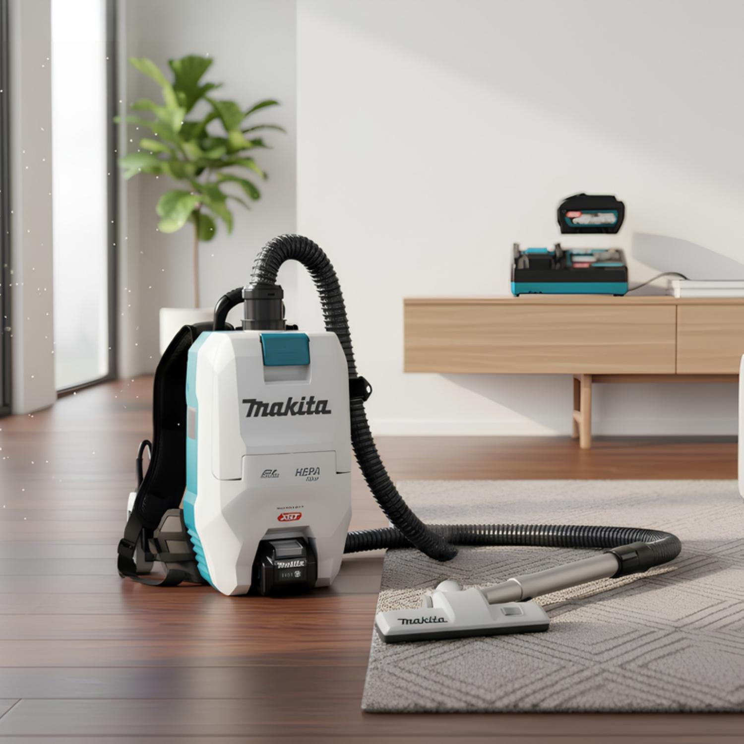 ASPIRADORA DE MOCHILA 40V XGT 18KPA + BATERIA 5AH MAKITA - 2
