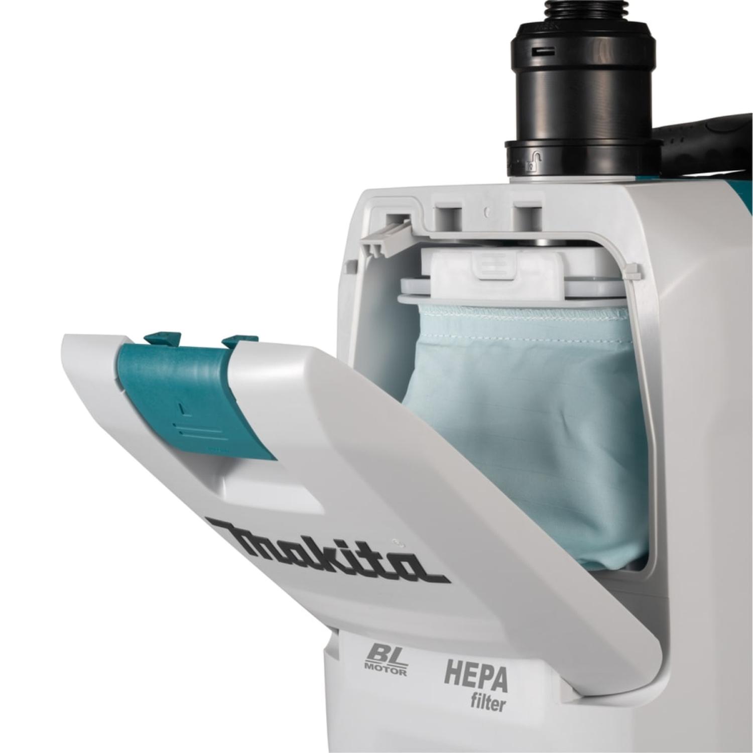 ASPIRADORA DE MOCHILA 40V XGT 18KPA + BATERIA 5AH MAKITA - 6