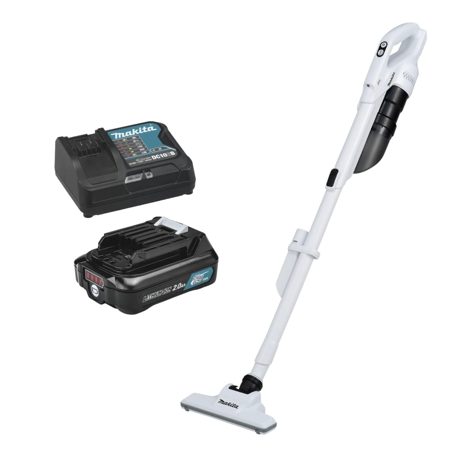 ASPIRADORA INALAMBRICA 12V + BATERIA 2AH Y CARGADOR MAKITA - 1
