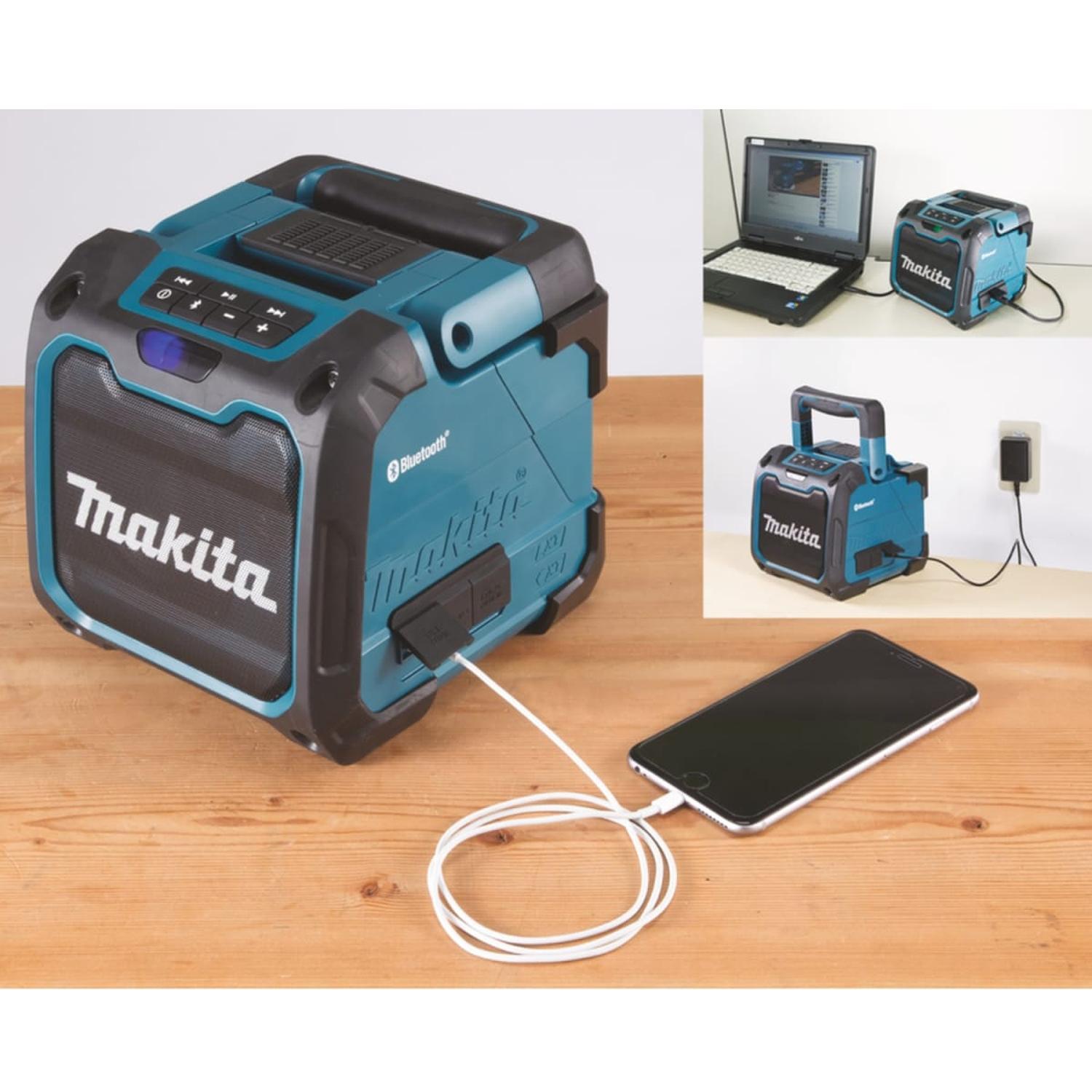 PARLANTE BUETOOTH 12V 18V XPT USB AUX BARETOOL MAKITA - 6