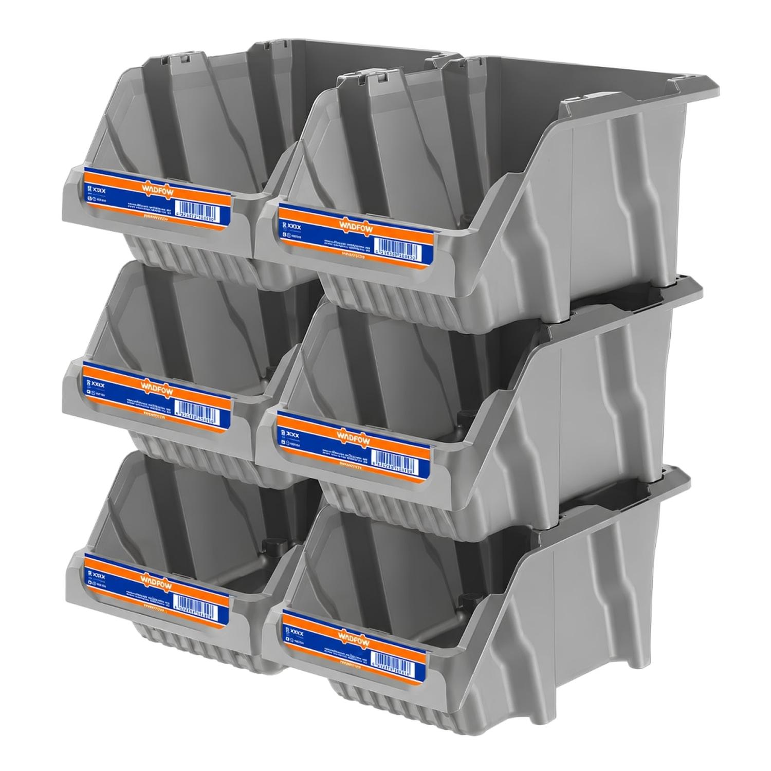 JUEGO DE 6 CONTENEDORES DE ALMACENAMIENTO 12' WADFOW - 1