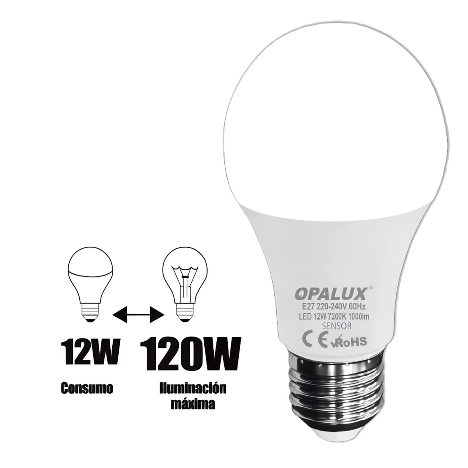 FOCO LED CON SENSOR RADAR 12W OPALUX - 2
