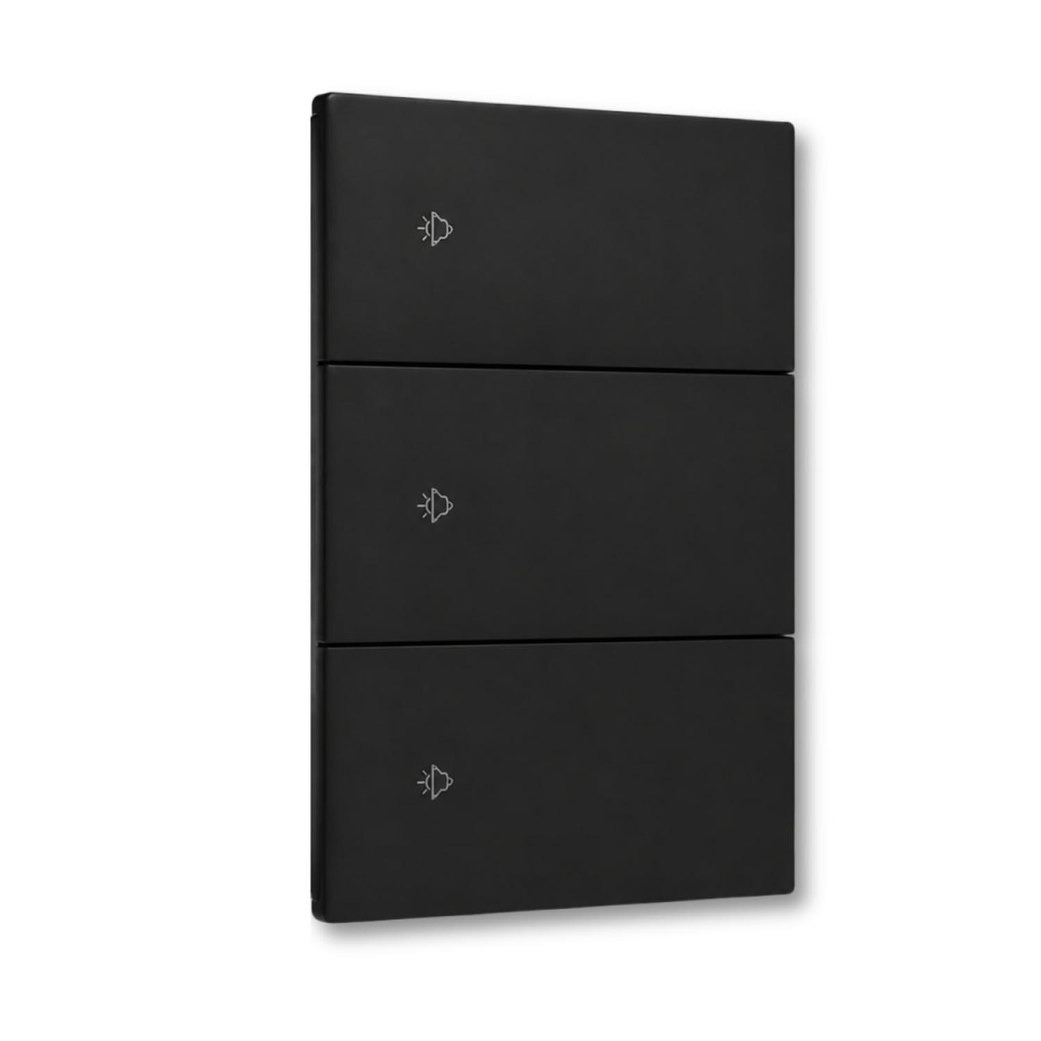 INTERRUPTOR TRIPLE INTELIGENTE SMART WIFI COLOR NEGRO OPALUX - 1