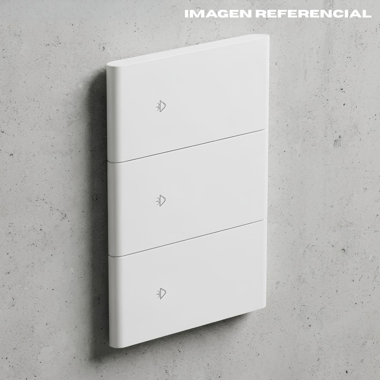 INTERRUPTOR TRIPLE INTELIGENTE SMART WIFI COLOR BLANCO OPALUX - 2