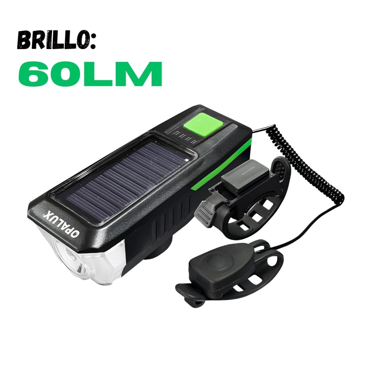 LINTERNA PARA BICICLETA Y LUZ POSTERIOR CON SONIDO OPALUX - 4