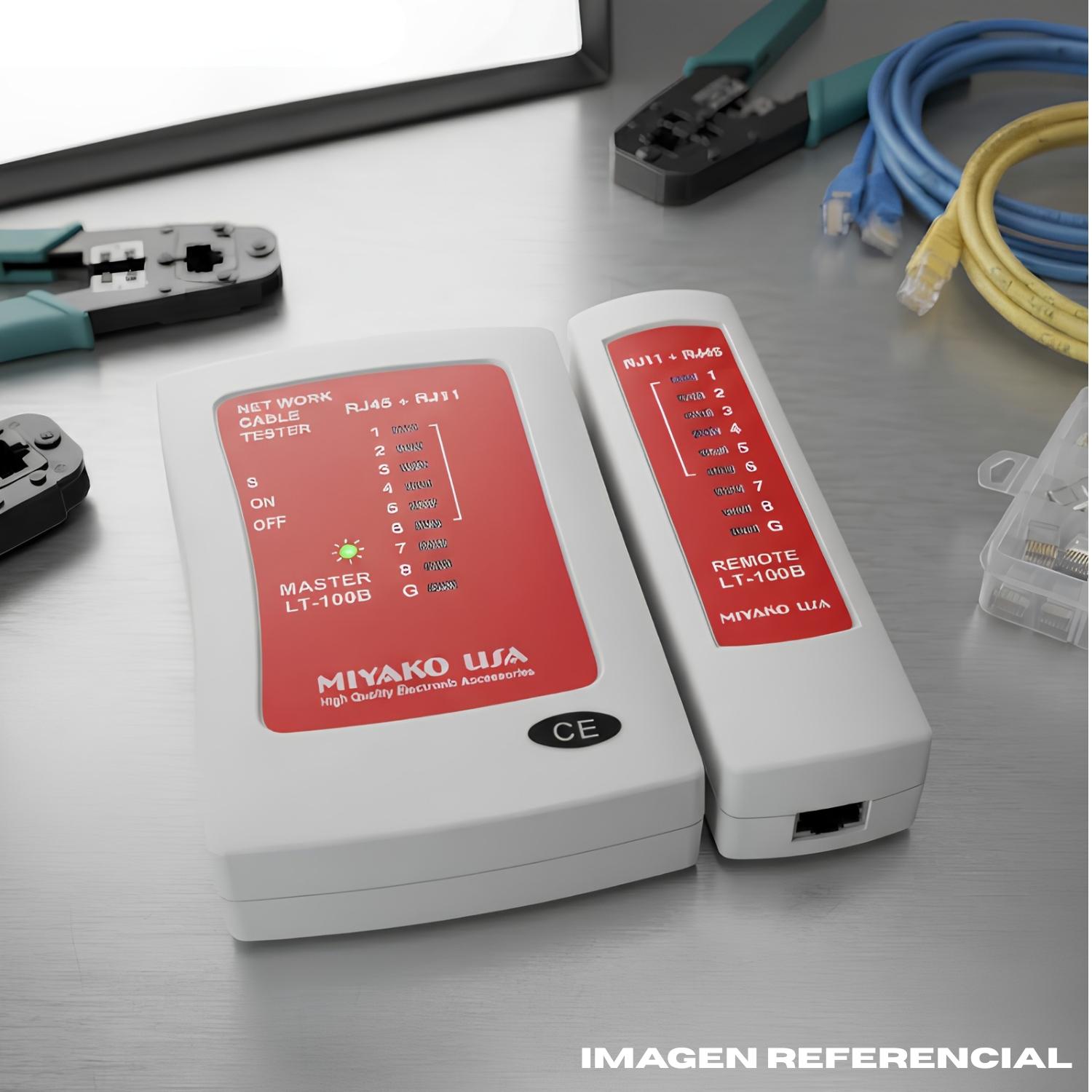 TESTEADOR PARA CABLE RED RJ45 MIYAKO - 2