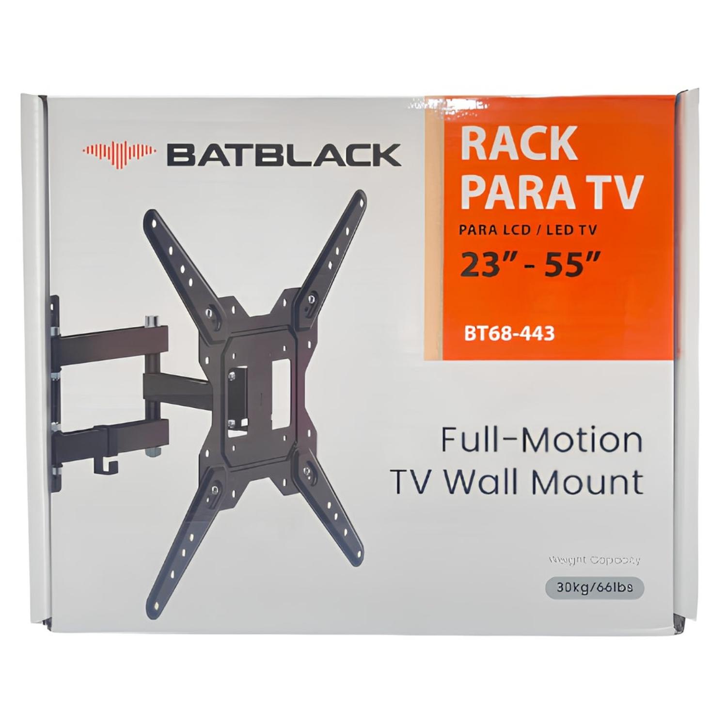 RACK PARA TV MOVIBLE 23' HASTA 55' BATBLACK - 5