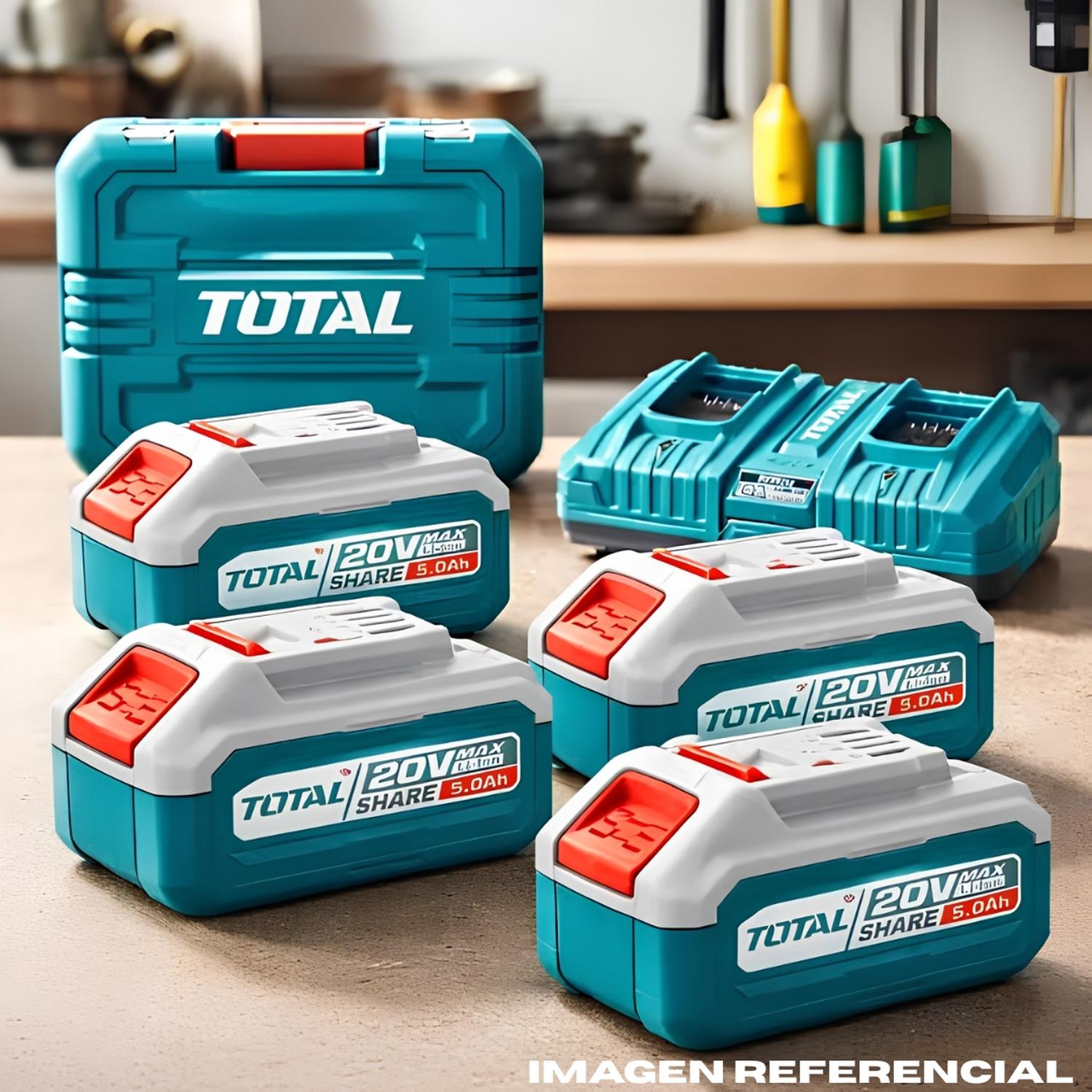 COMBO 4 BATERIAS 5AH + CARGADOR DOBLE TOTAL - 2