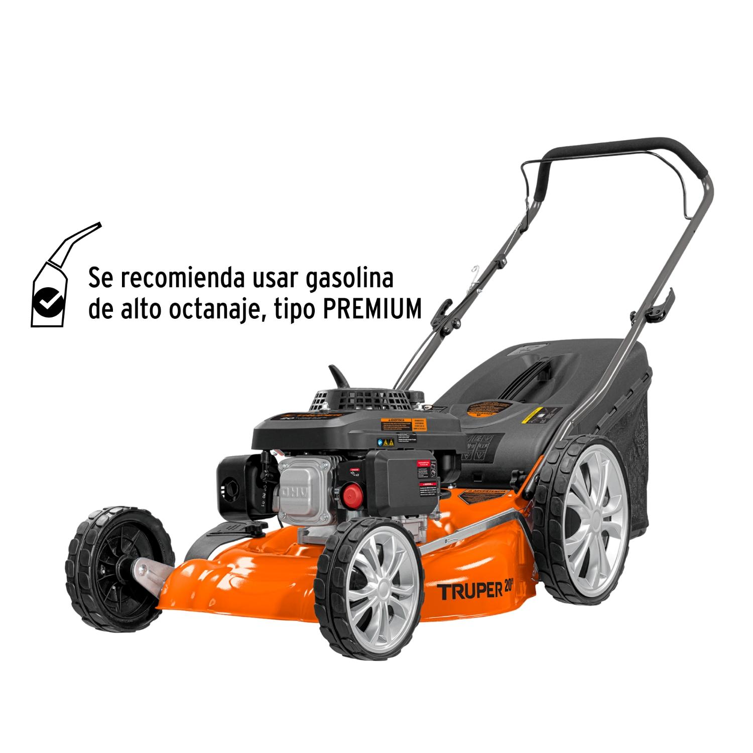 PODADORA CON MOTOR A GASOLINA DE 5 HP 20' DE CORTE TRUPER - 4