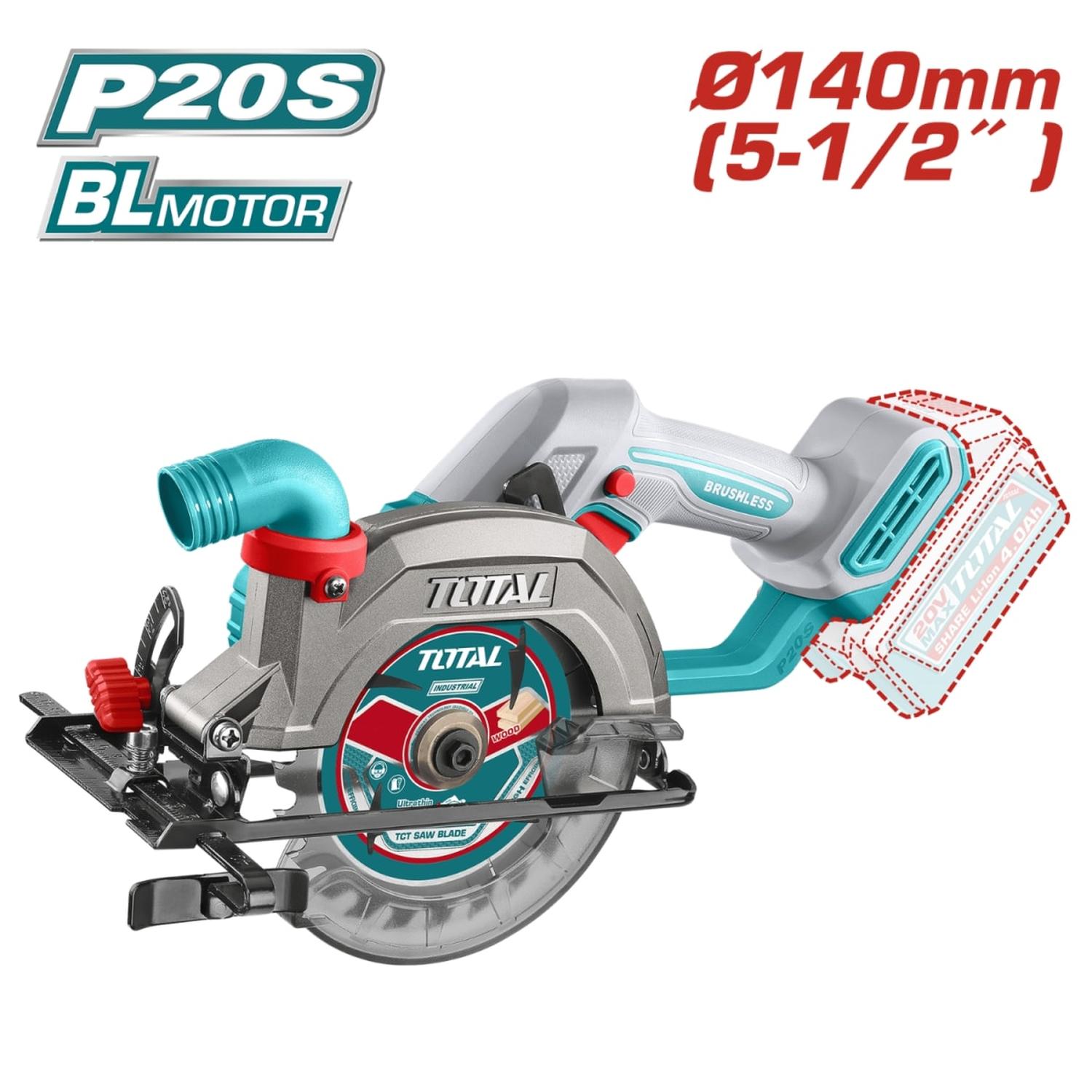 SIERRA CIRCULAR 5 1/2' + BATERIA 4AH Y CARGADOR TOTAL - 2