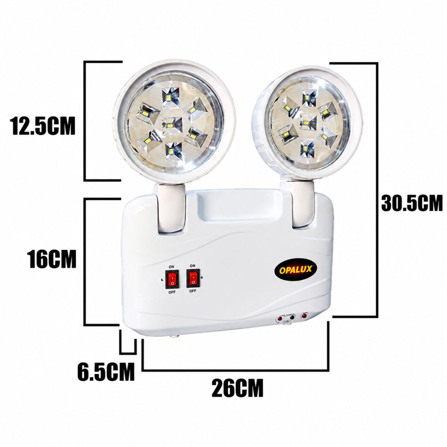 LAMPARA DE EMERGENCIA 14 LED OPALUX - 4