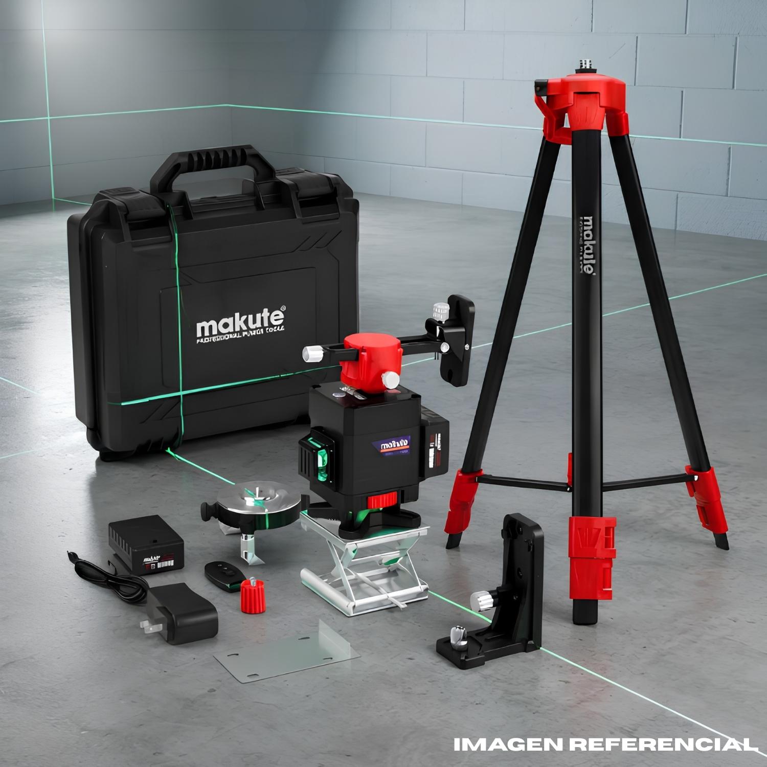 NIVEL LASER 16 LINEAS CON TRIPODE 20V Y MALETIN MAKUTE - 2