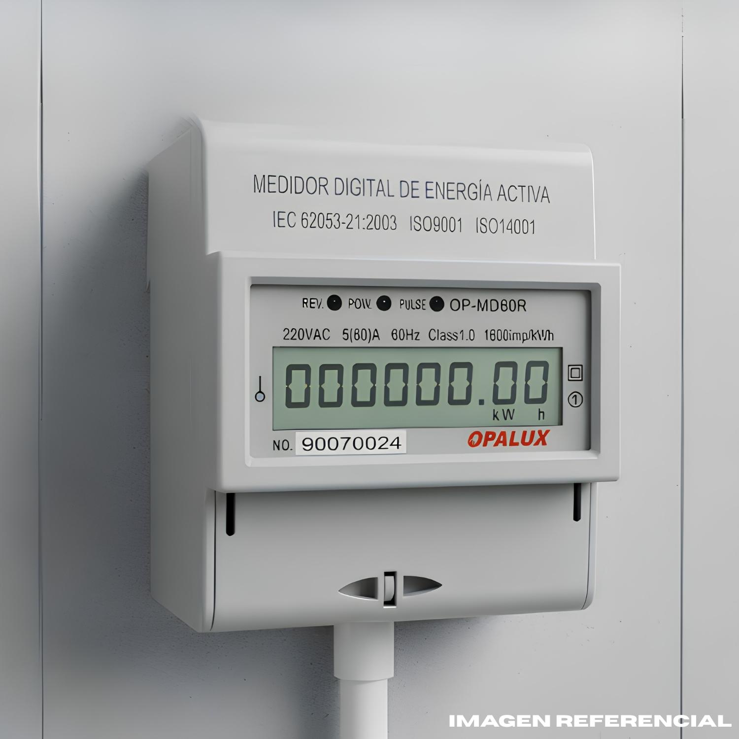 MEDIDOR DE ENERGIA MONOFASICO DIGITAL OPALUX - 2