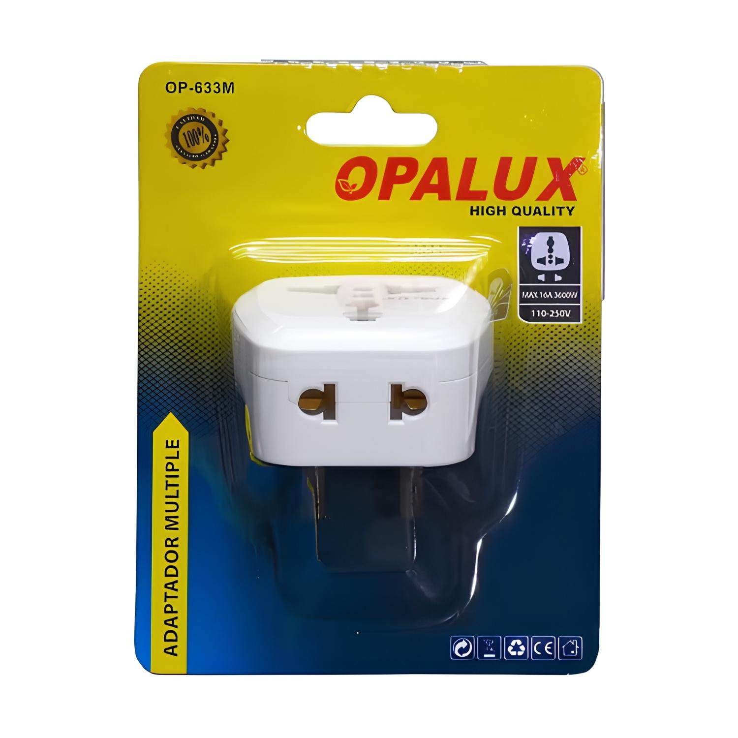 ADAPTADOR UNIVERSAL CON ENCHUFE REDONDO OPALUX - 7