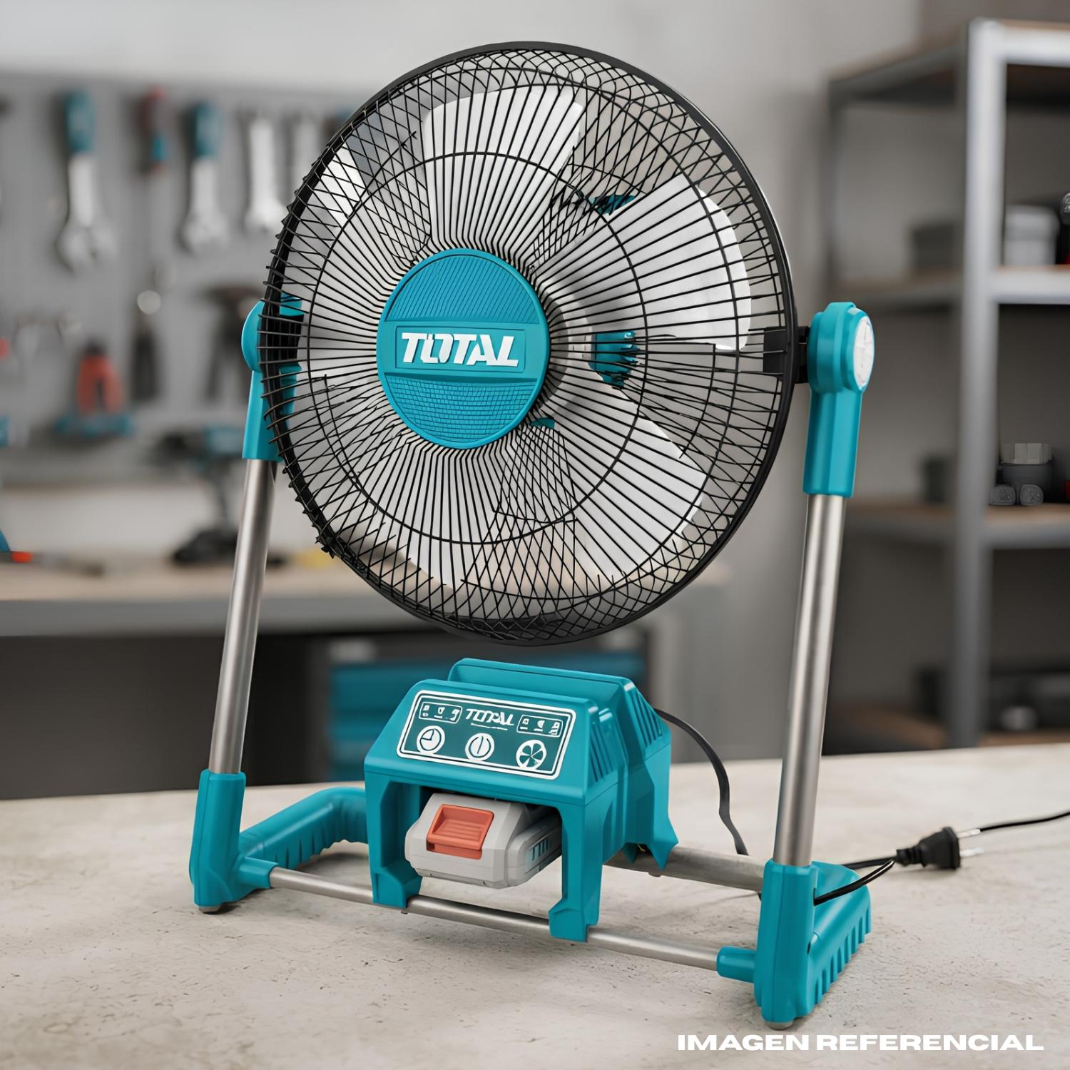 VENTILADOR 13' SISTEMA DUAL (BATERIA Y CORRIENTE) TOTAL - 2