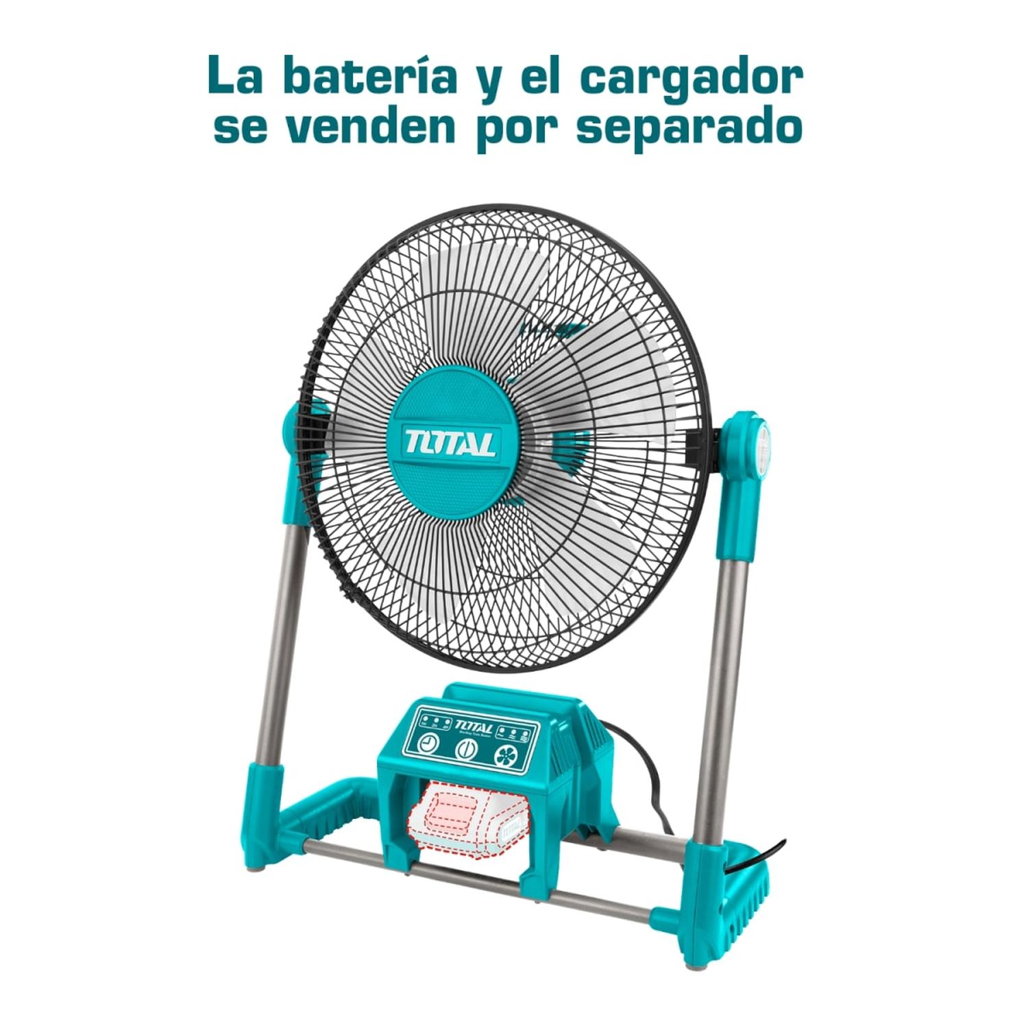 VENTILADOR 13' SISTEMA DUAL (BATERIA Y CORRIENTE) TOTAL - 6