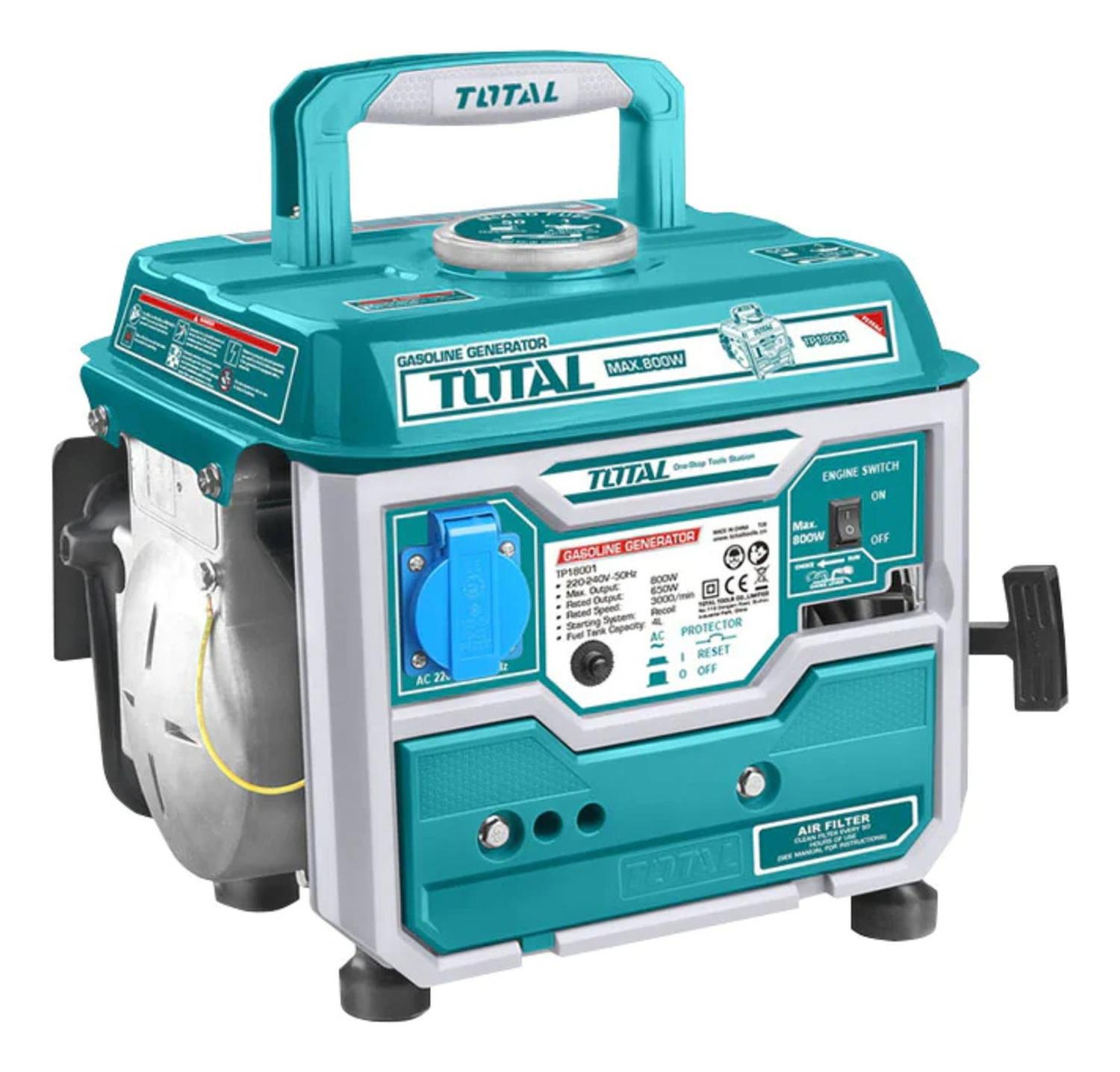 GENERADOR GASOLINERO 800W 2 TIEMPOS TOTAL TP18001-5 - 1