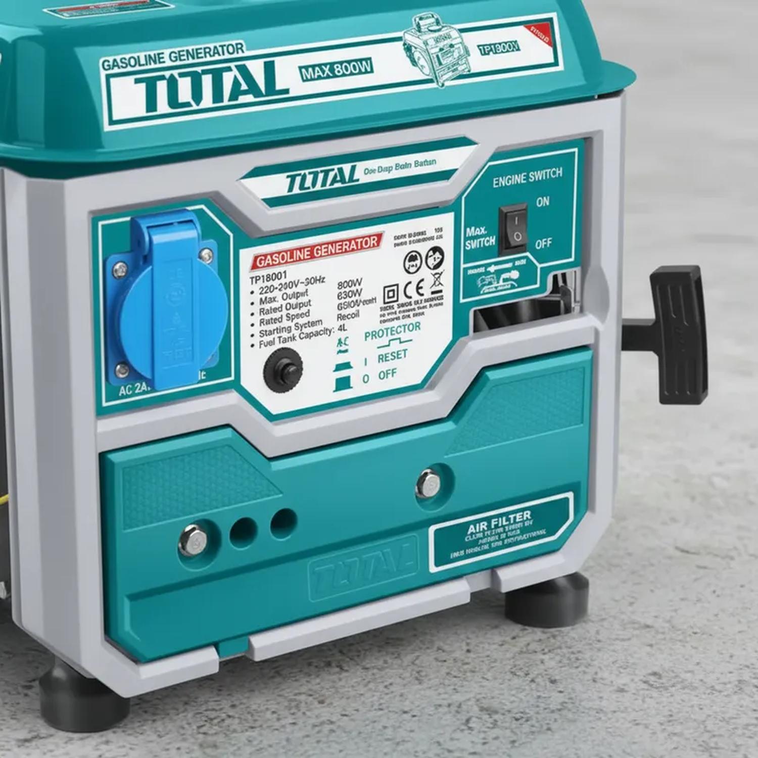 GENERADOR GASOLINERO 800W 2 TIEMPOS TOTAL TP18001-5 - 5