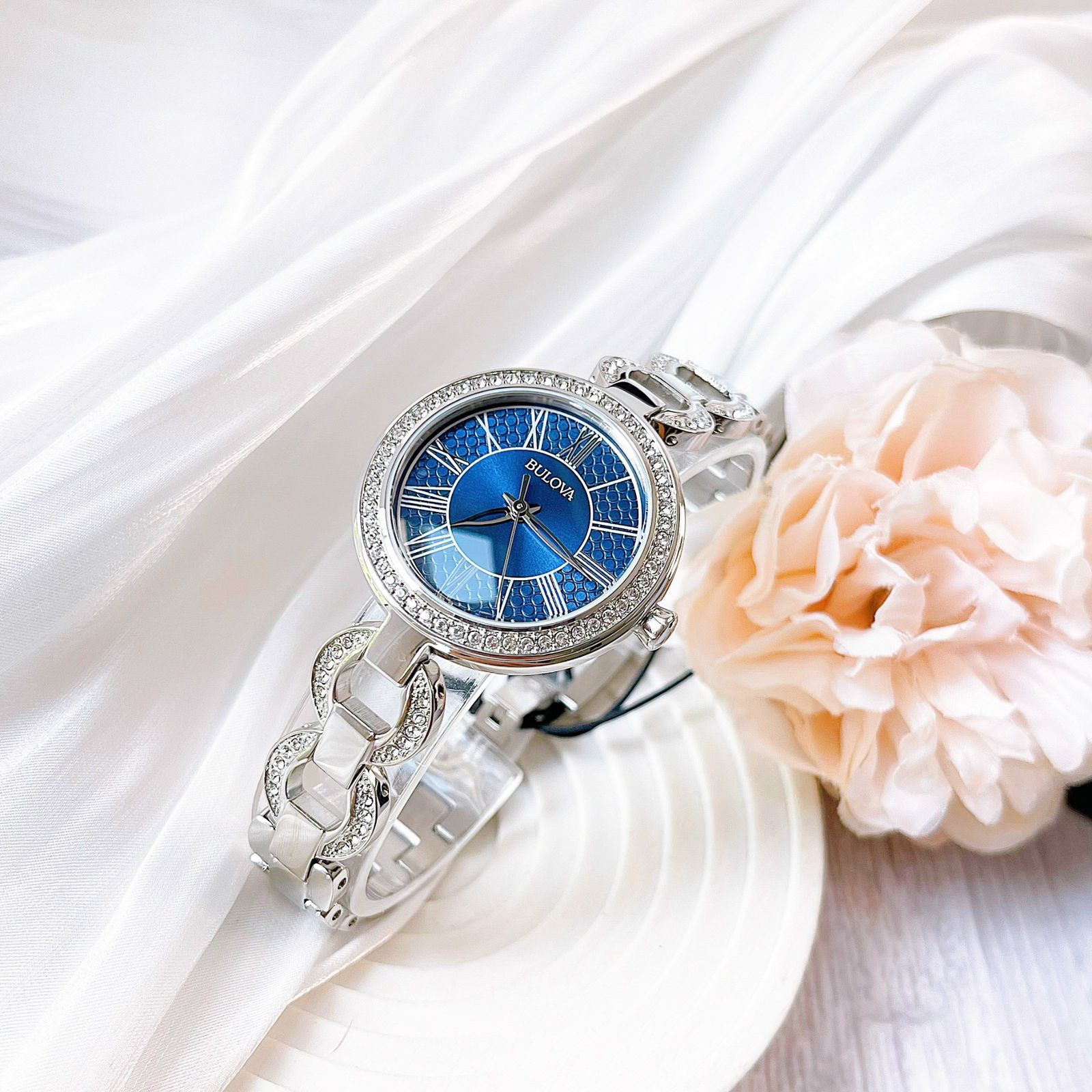 RELOJ BULOVA MUJER ANÁLOGO 96L303 CRISTALES ACERO INOXIDABLE - 4