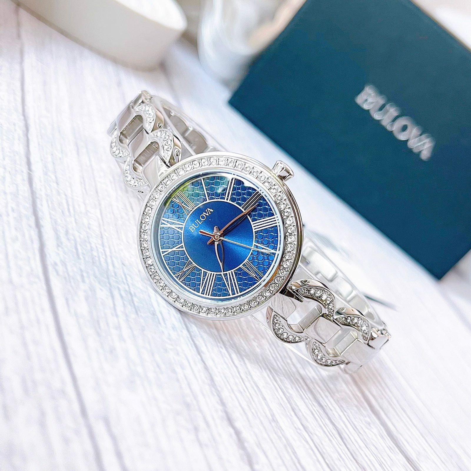 RELOJ BULOVA MUJER ANÁLOGO 96L303 CRISTALES ACERO INOXIDABLE - 5