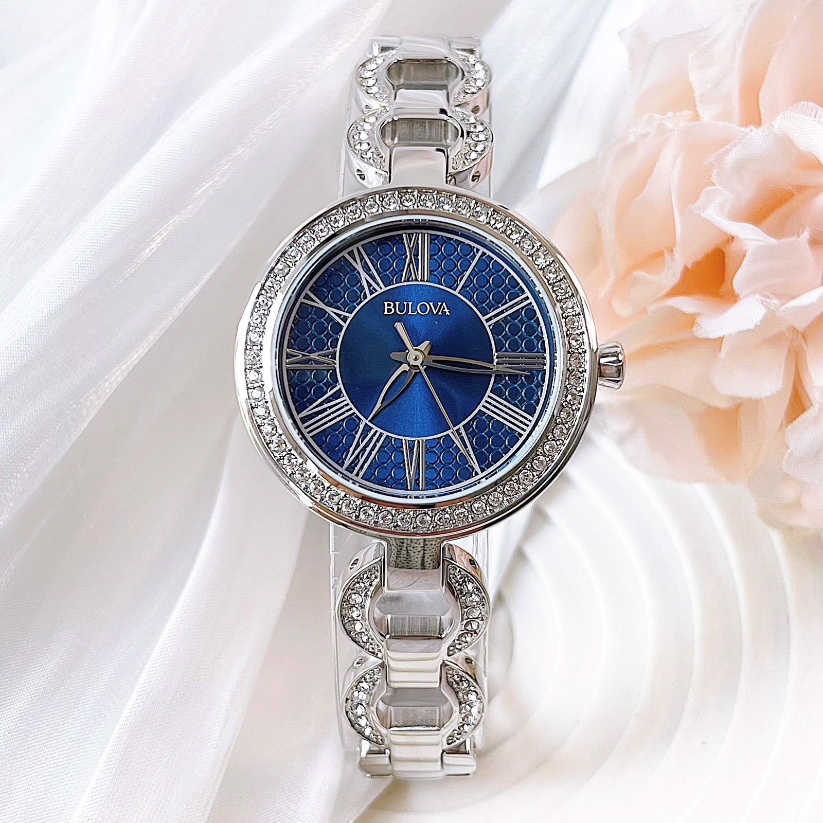 RELOJ BULOVA MUJER ANÁLOGO 96L303 CRISTALES ACERO INOXIDABLE - 6