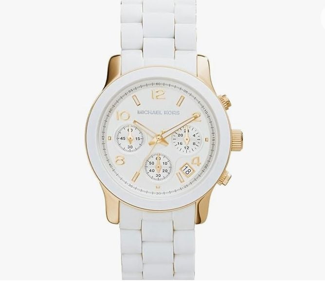 RELOJ MICHAEL KORS MUJER ANÁLOGO RUNAWAY BLANCO DORADO - 5