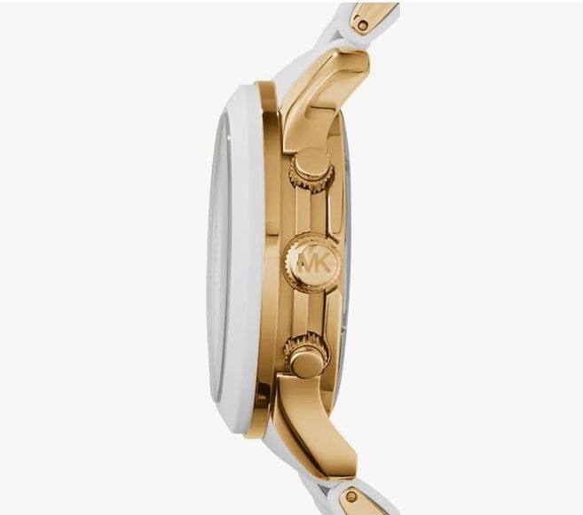 RELOJ MICHAEL KORS MUJER ANÁLOGO RUNAWAY BLANCO DORADO - 6