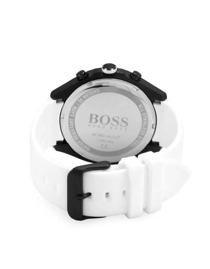 RELOJ HUGO BOSS HOMBRE ANÁLOGO VELOCITY BLANCO NEGRO - 6