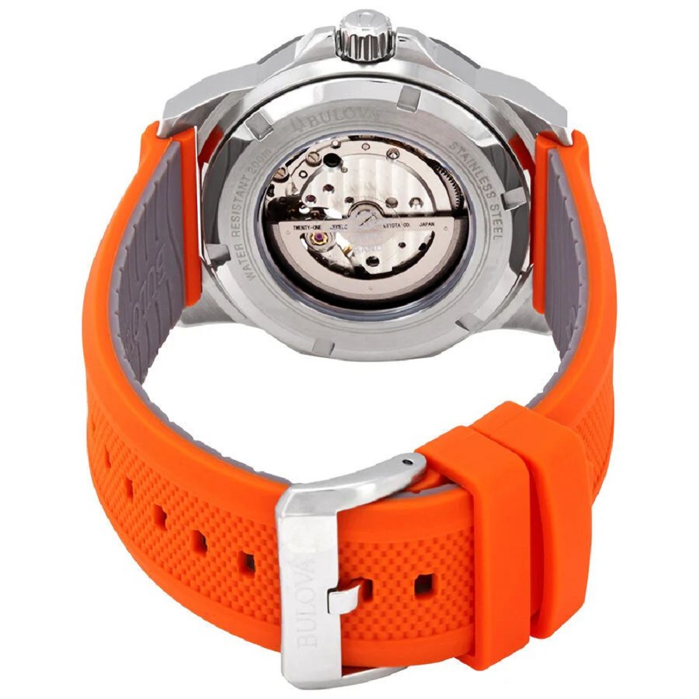 RELOJ BULOVA MARINE STAR AUTOMATICO NARANJA - 4