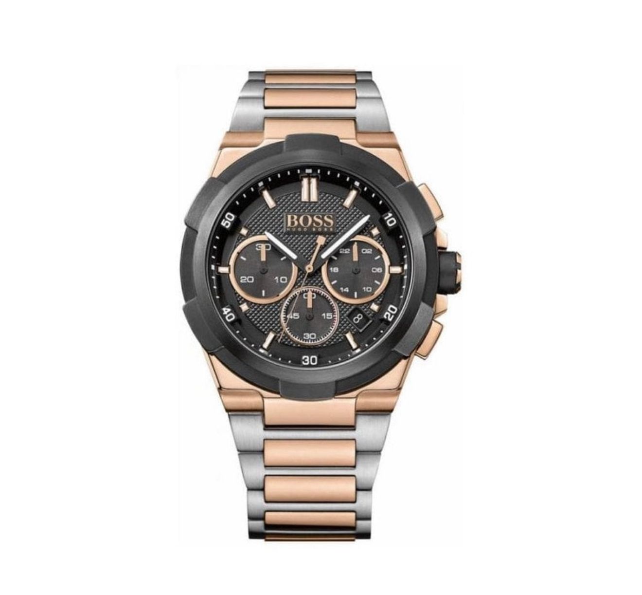RELOJ HUGO BOSS SUPERNOVA ORO ROSA Y NEGRO - 2