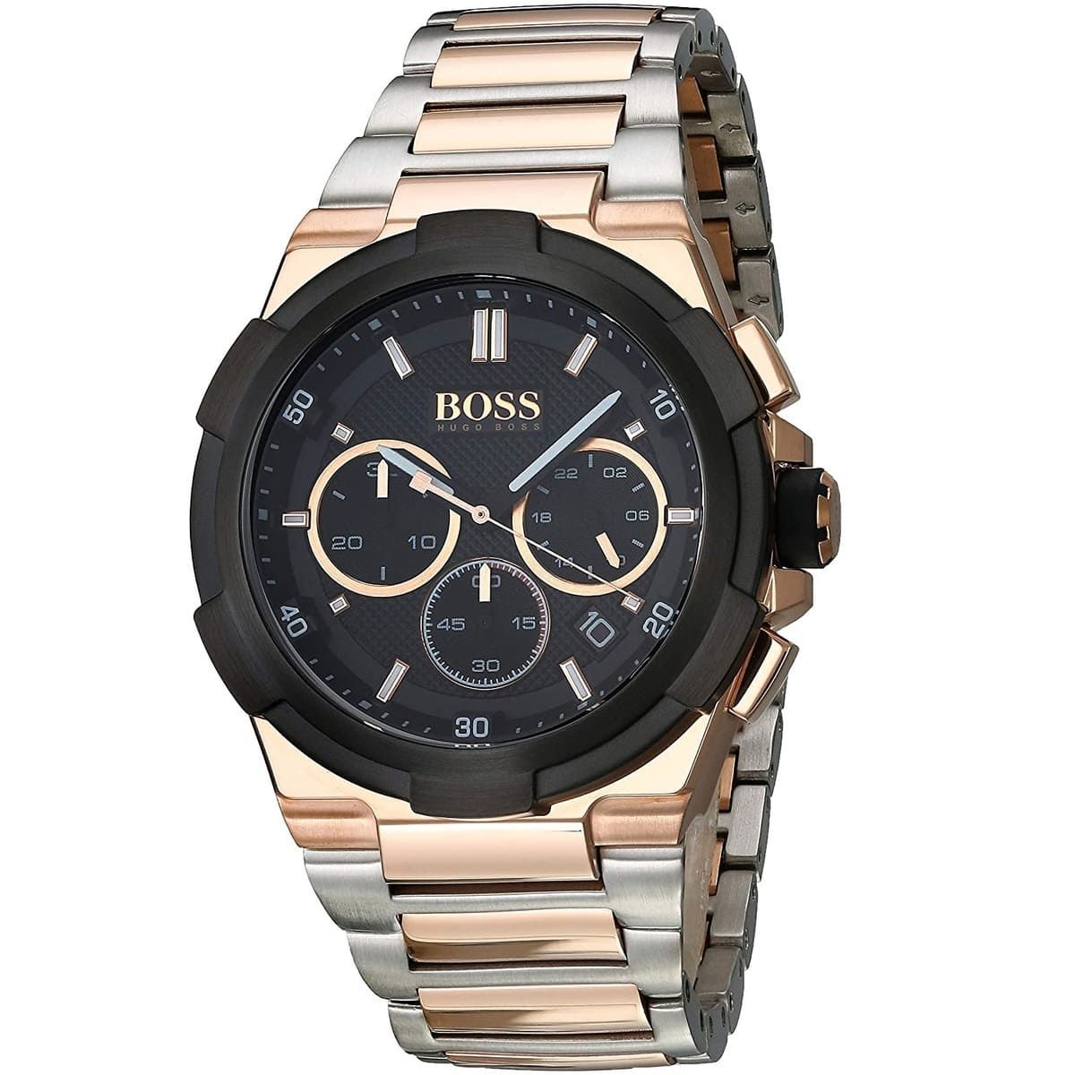RELOJ HUGO BOSS SUPERNOVA ORO ROSA Y NEGRO - 3