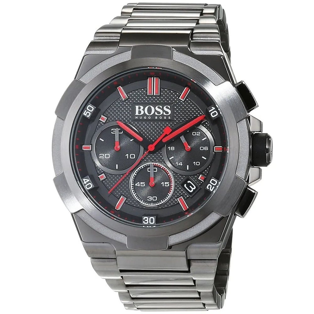 RELOJ HUGO BOSS SUPERNOVA ACERO DIALES ROJO - 2