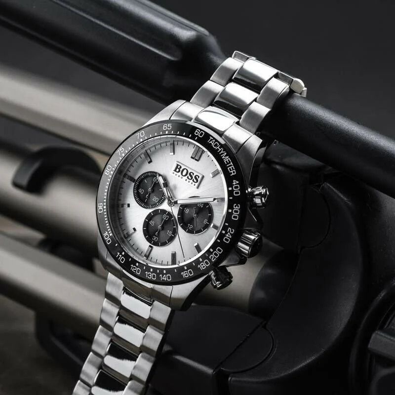 RELOJ HUGO BOSSS IKON FONDO BLANCO ACERO INOXIDABLE - 5
