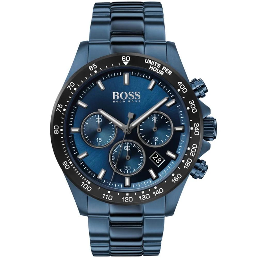 RELOJ HUGO BOSS HERO AZUL CORREA METAL - 1