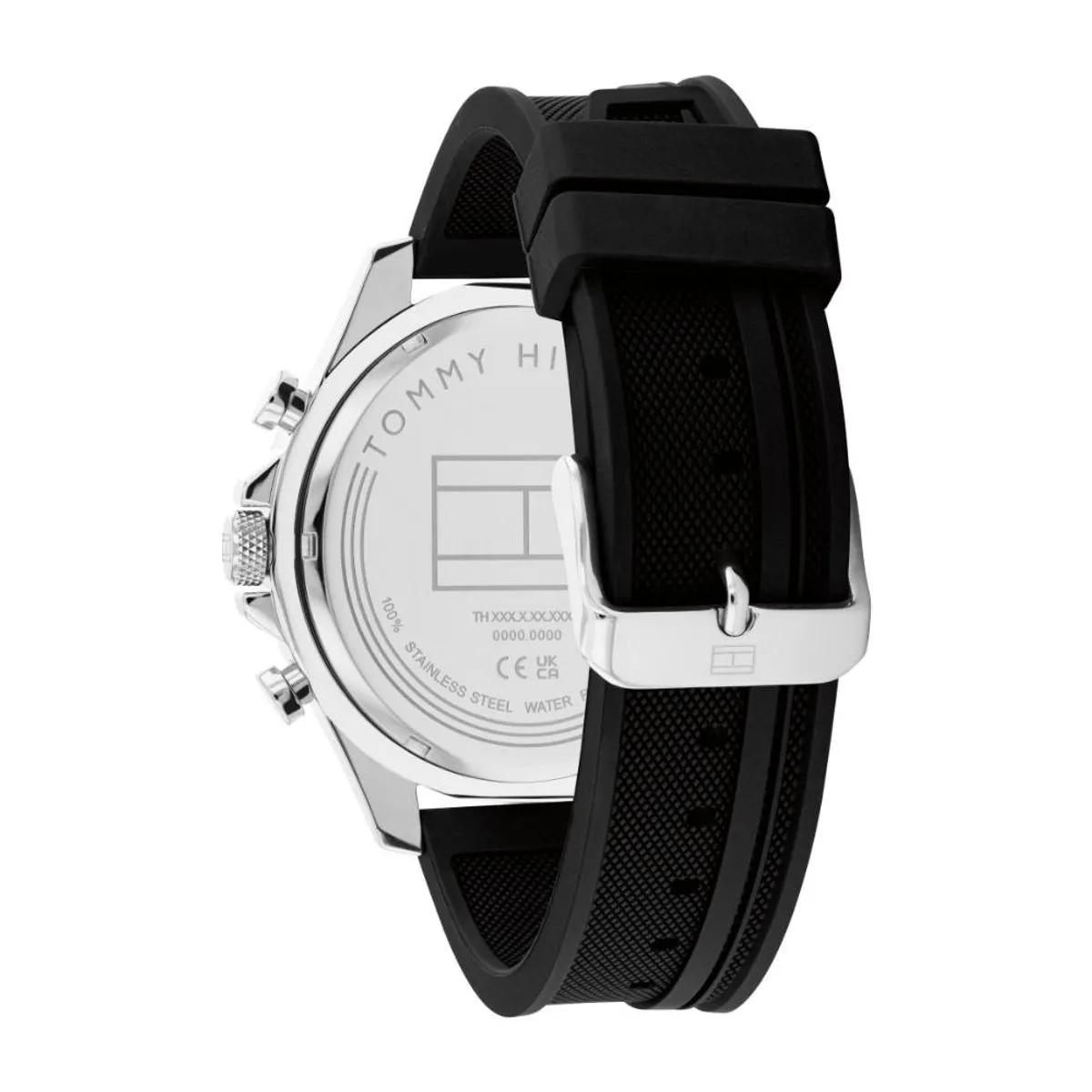 RELOJ TOMMY HILFIGER CLARK NEGRO SILICONA - 3