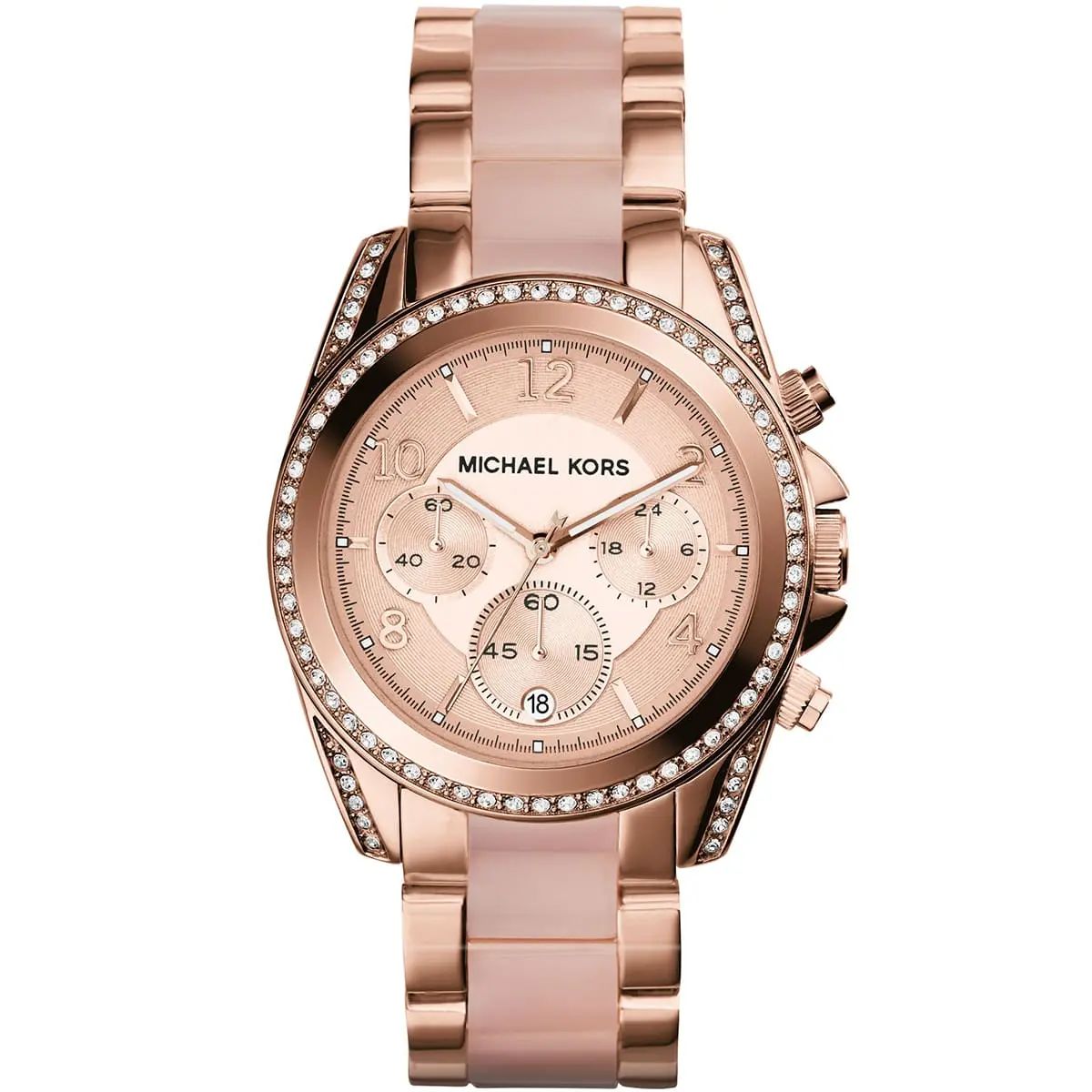RELOJ MICHAEL KORS ORO ROSA CON CRISTALES ACERO INOXIDABLE - 1