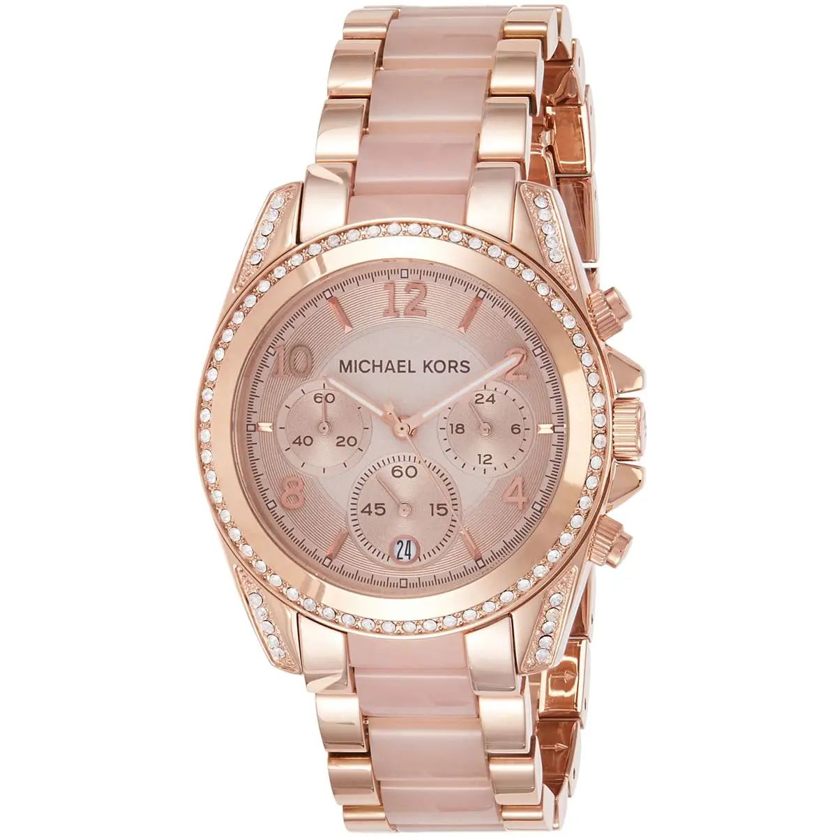 RELOJ MICHAEL KORS ORO ROSA CON CRISTALES ACERO INOXIDABLE - 2