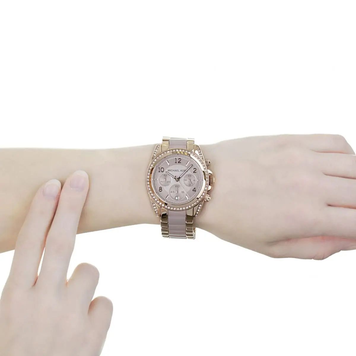 RELOJ MICHAEL KORS ORO ROSA CON CRISTALES ACERO INOXIDABLE - 7