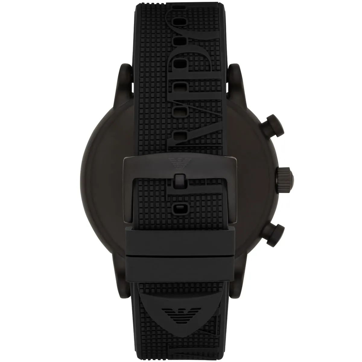 RELOJ EMPORIO ARMANI NEGRO CORREA DE SILICONA - 2