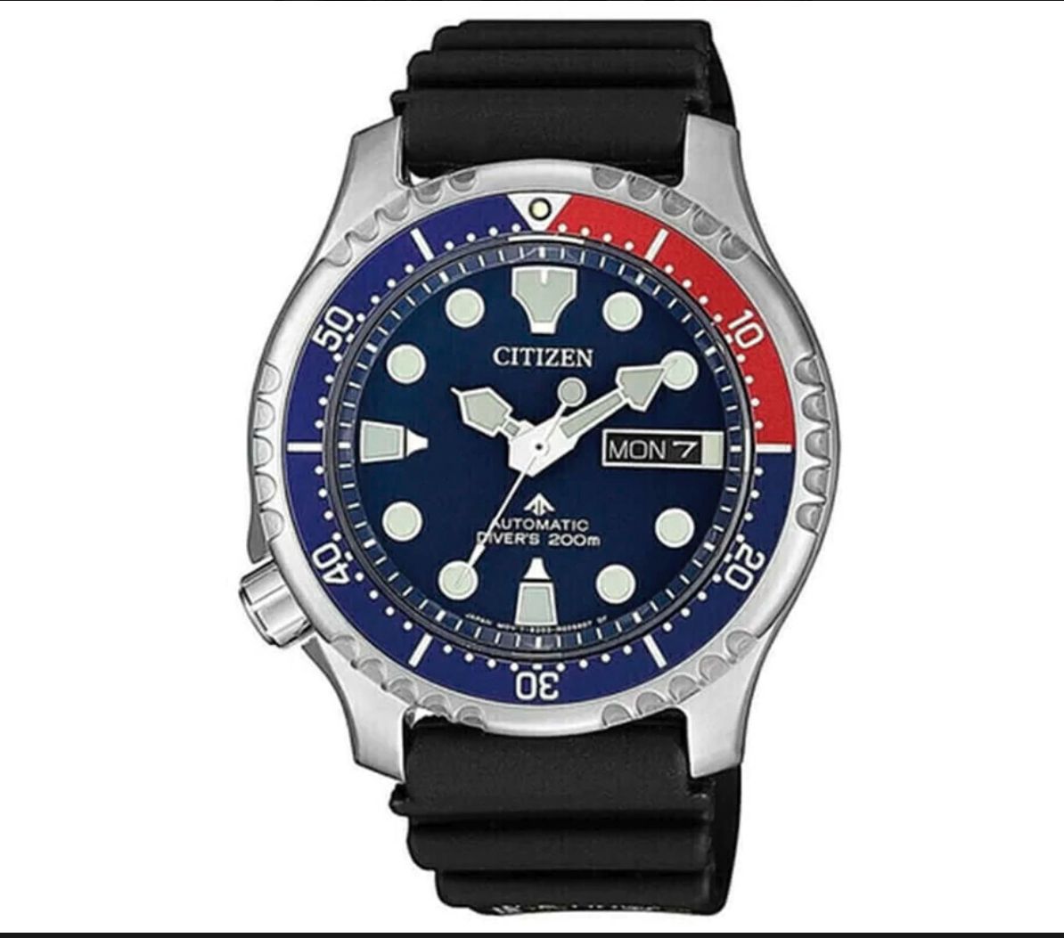 RELOJ CITIZEN DIVER PROMASTER PEPSI BISEL AUTOMATICO - 1