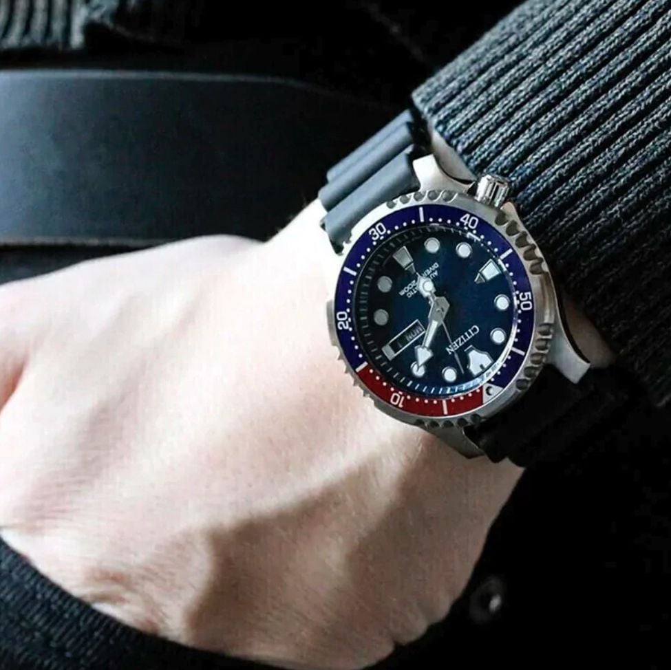 RELOJ CITIZEN DIVER PROMASTER PEPSI BISEL AUTOMATICO - 2