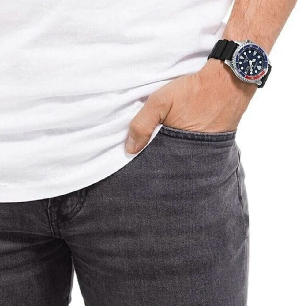 RELOJ CITIZEN DIVER PROMASTER PEPSI BISEL AUTOMATICO - 4