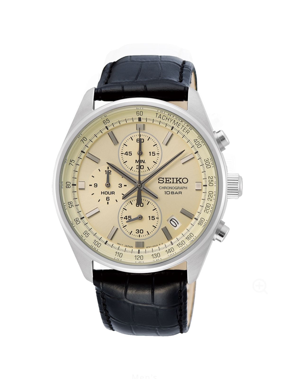 RELOJ SEIKO CHRONO CORREA CUERO CARATURA CHAMPAN - 5